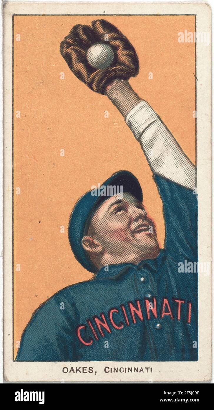 Rebel Oakes, Cincinnati Reds, Baseball card Portrait Stockfoto