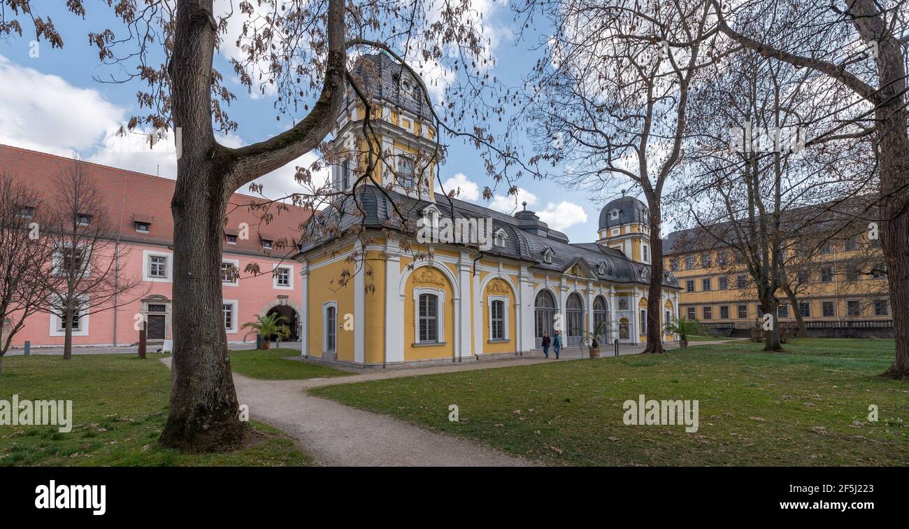 Gartenpavillon des Juliusspitals, Würzburg, Deutschland Stockfoto