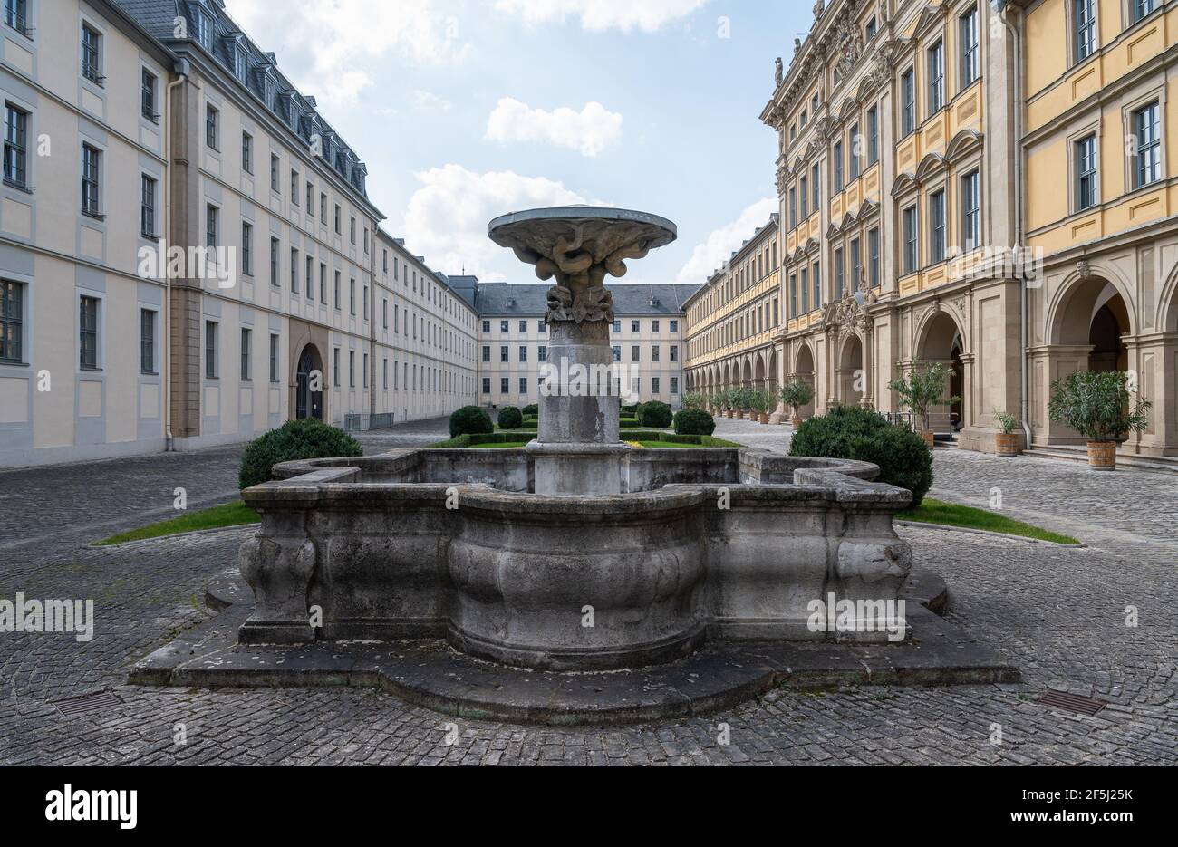 Innenhof des Juliusspitals, Würzburg, Deutschland Stockfoto