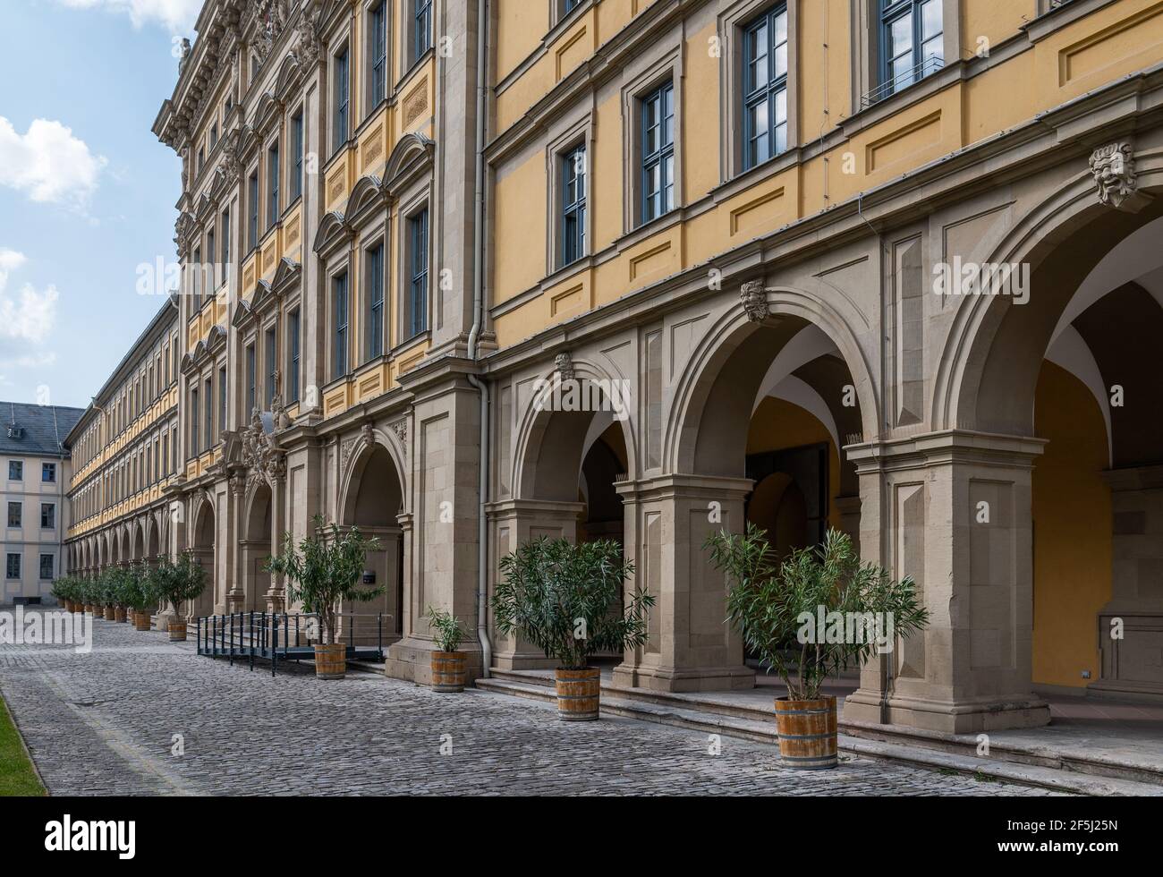 Innenhof des Juliusspitals, Würzburg, Deutschland Stockfoto