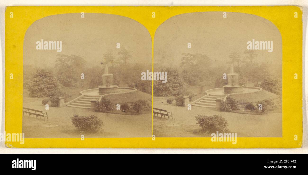 The Fountain at Peel Park. Salford... Unbekannter Hersteller, britisch Stockfoto
