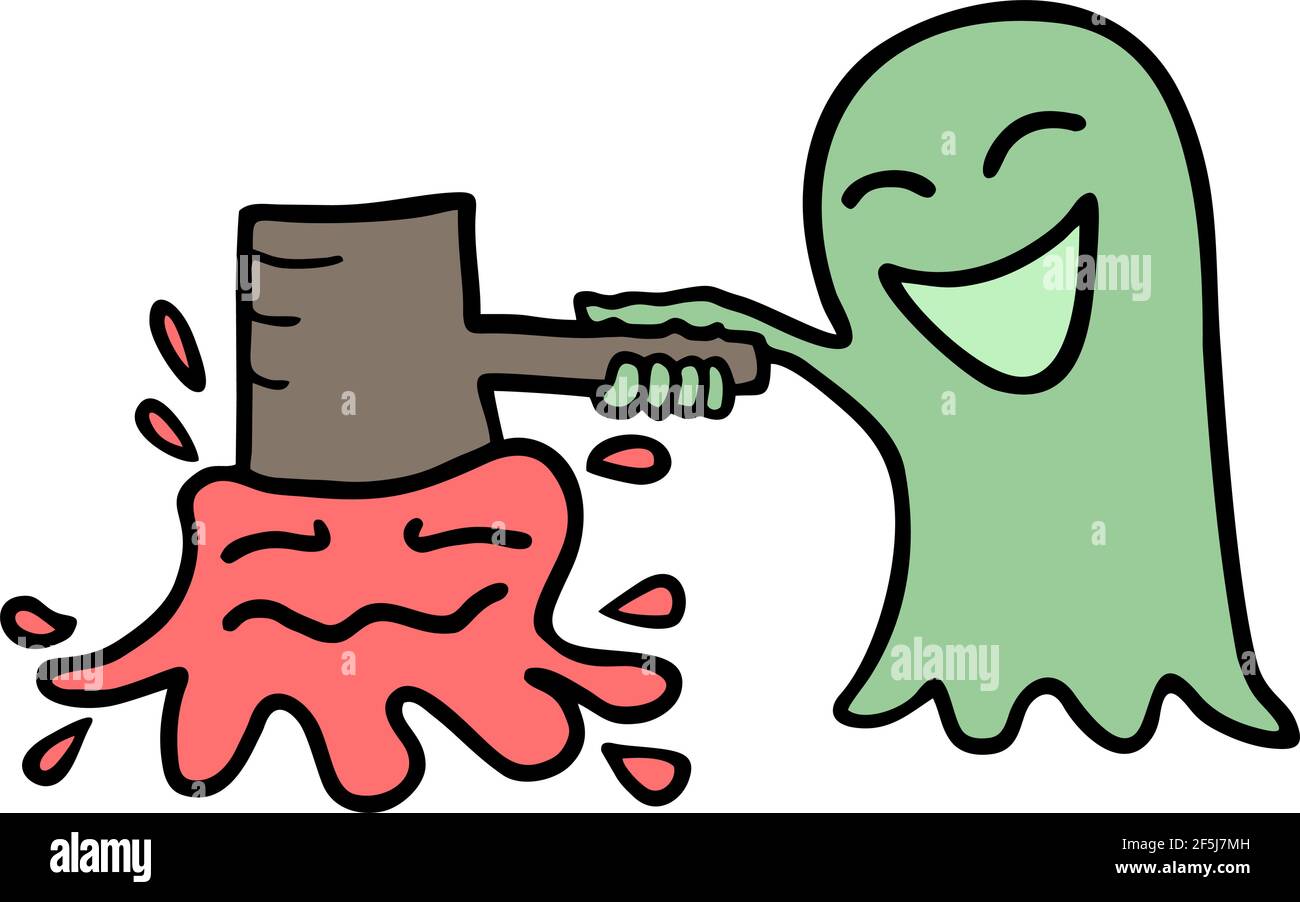 Sticker Geist Stock Vektor