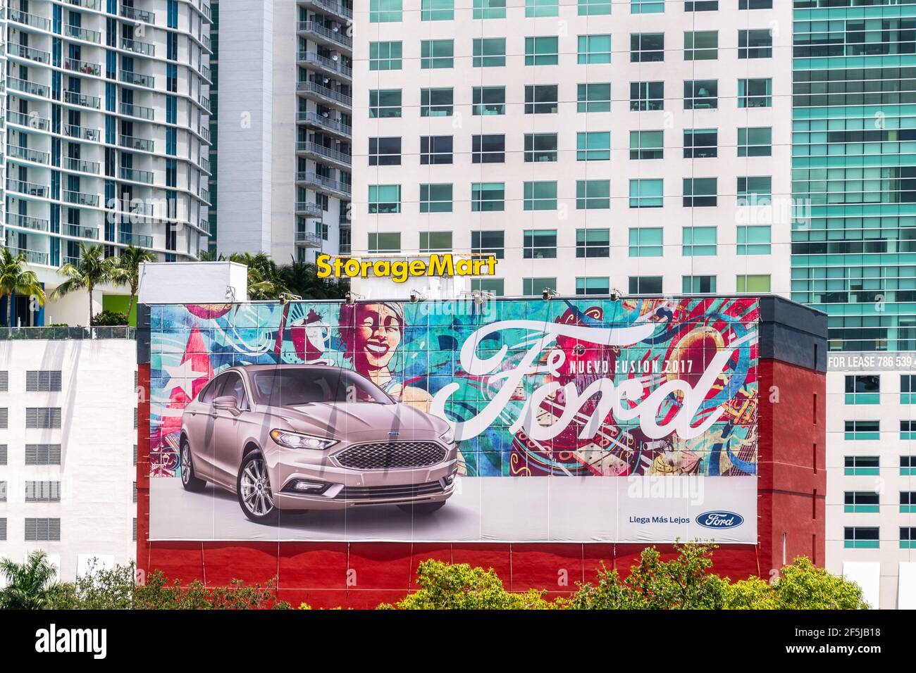 Stadt Miami Szene im Jahr 2017, Florida, USA Stockfoto