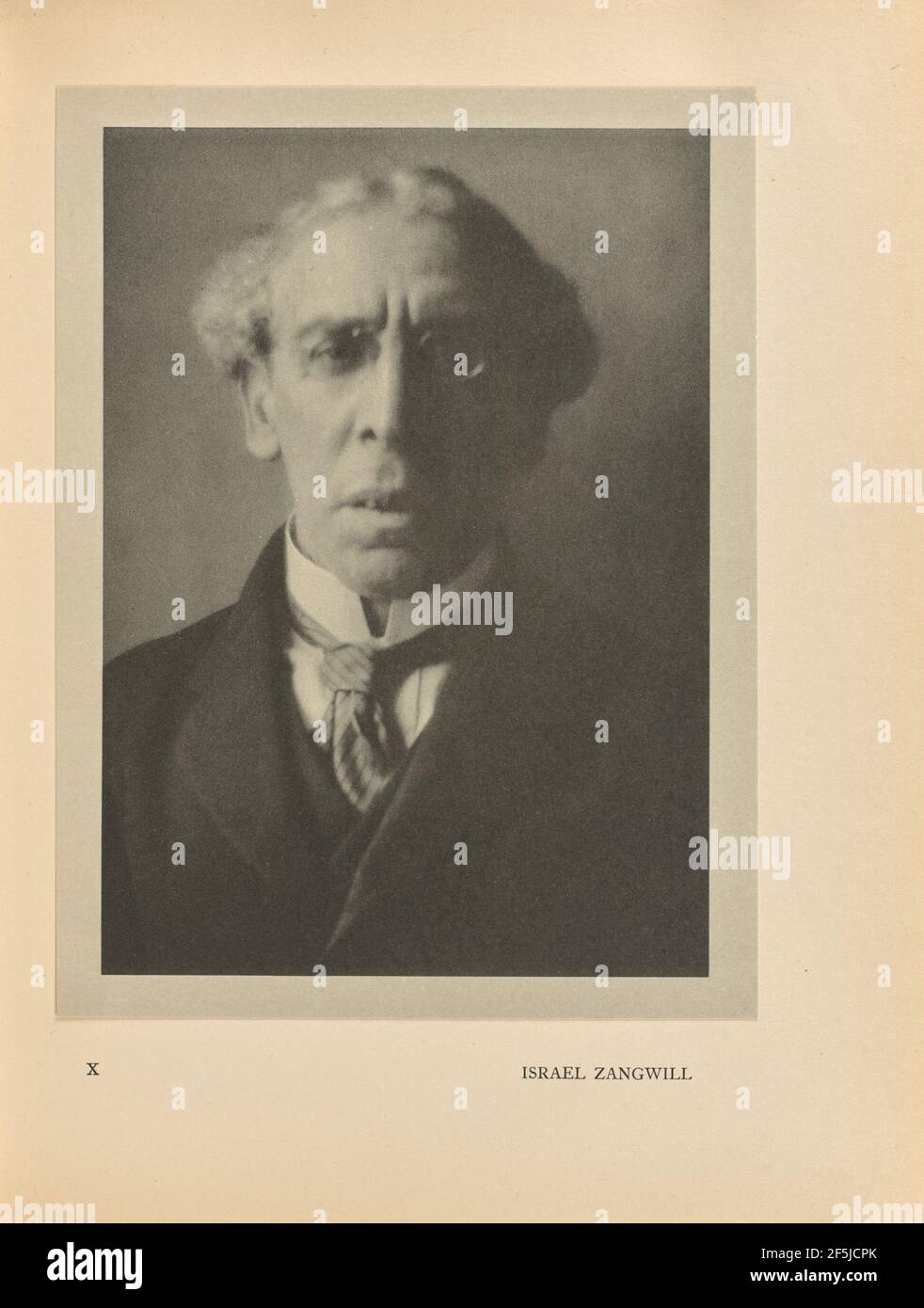 Israel Zangwill. Alvin Langdon Coburn (Britisch, geboren Vereinigte Staaten, 1882 - 1966) Stockfoto