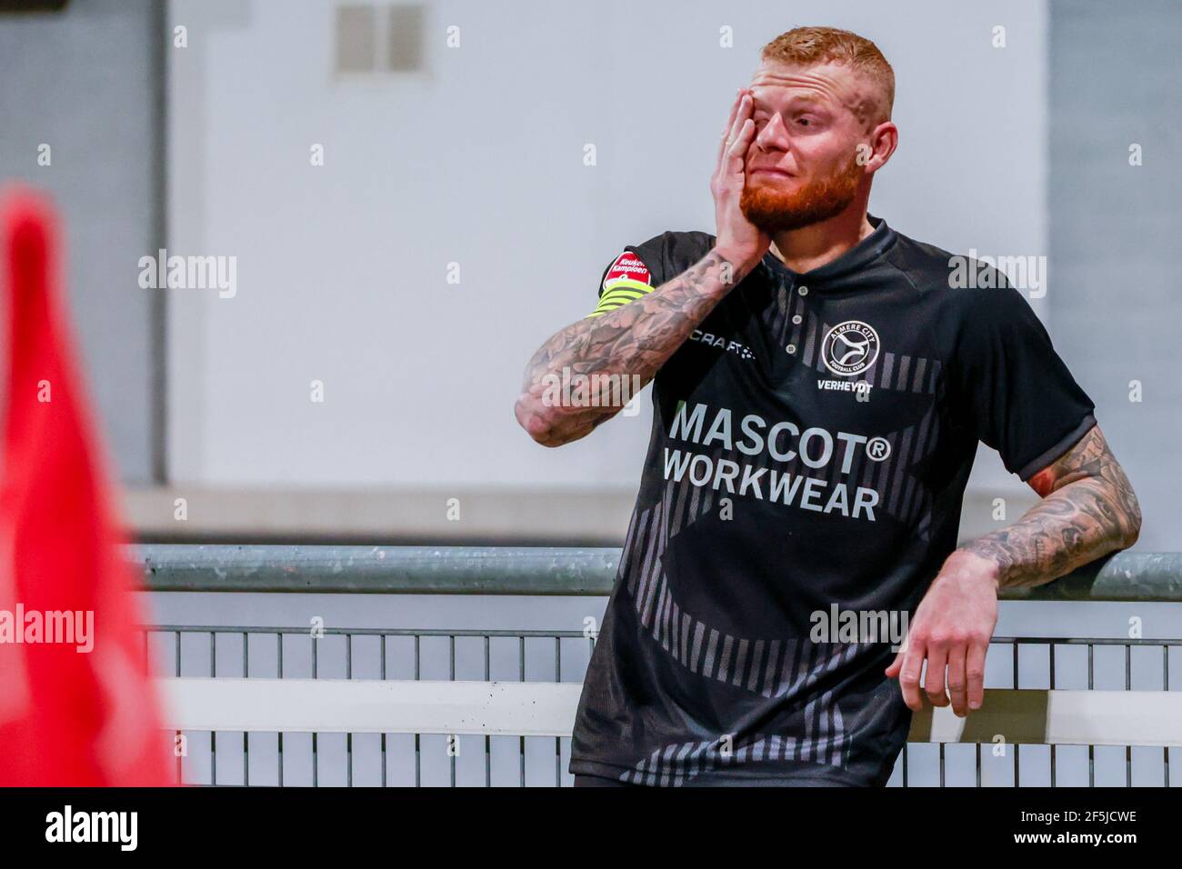 MAASTRICHT, NIEDERLANDE - MÄRZ 26: Thomas Verheydt vom Almere City FC während des niederländischen Keukenkampioendivisie-Spiels zwischen MVV Maastricht und Almere C. Stockfoto