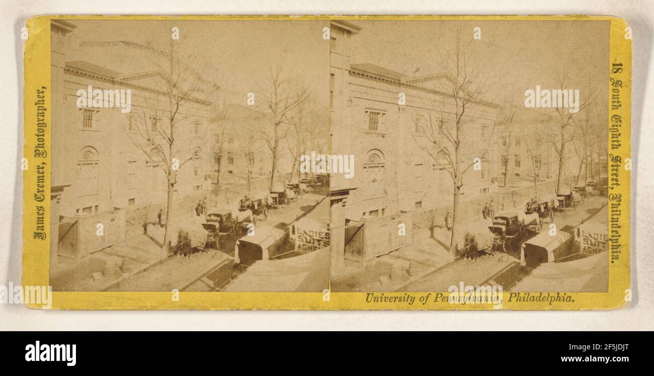 Universität von Pennsylvania, Philadelphia... James Cremer (Großbritannien, 1821 - 1893) Stockfoto
