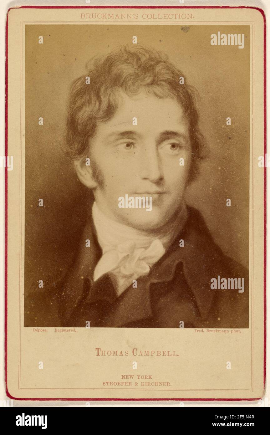 Thomas Campbell. Ein Gemälde. Friedrich Bruckmann (Deutsch, 1814 - 1898) Stockfoto