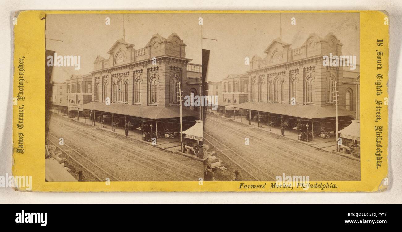 Bauernmarkt, Philadelphia... James Cremer (Großbritannien, 1821 - 1893) Stockfoto