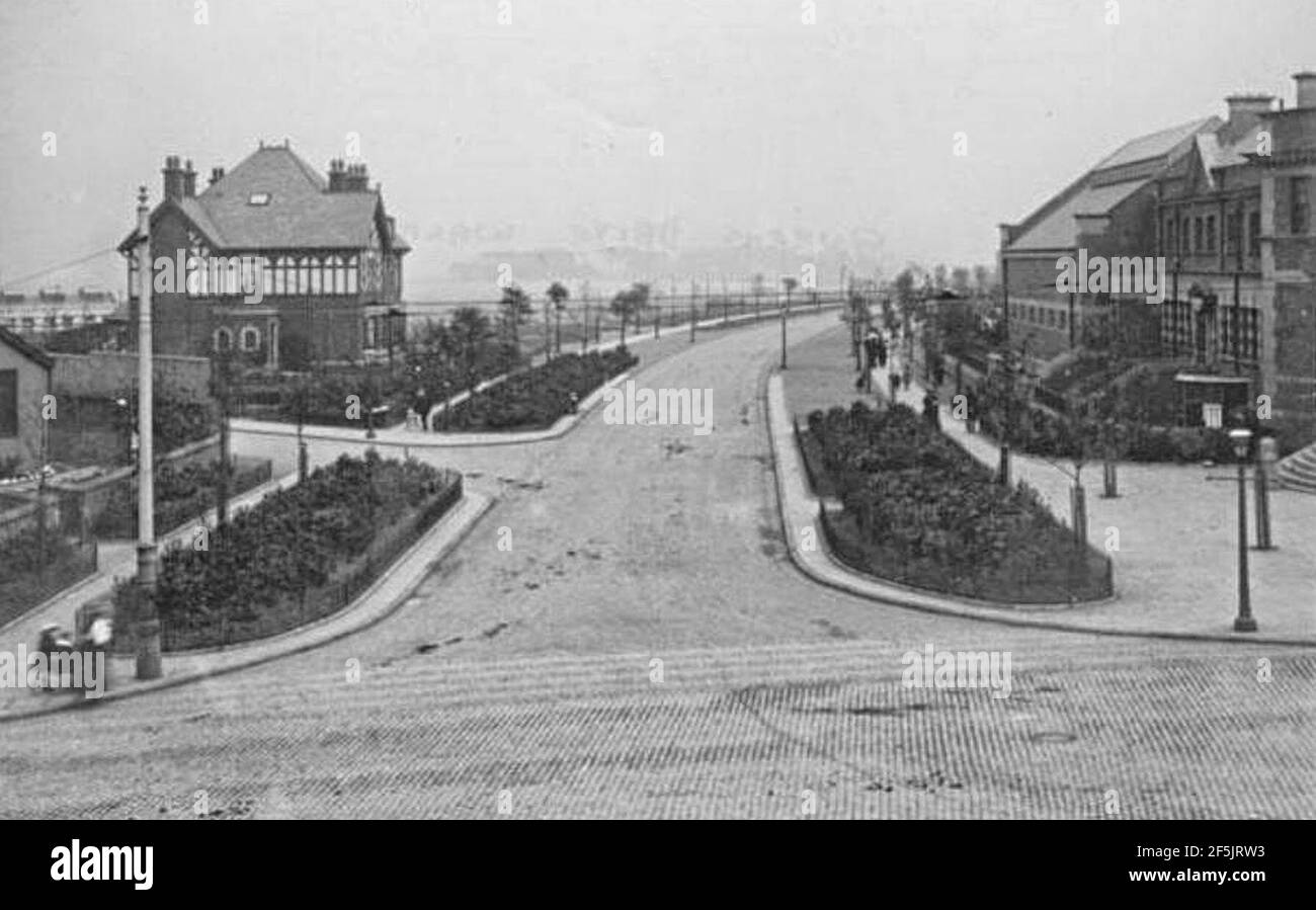Queens Drive Walton 1909. Stockfoto