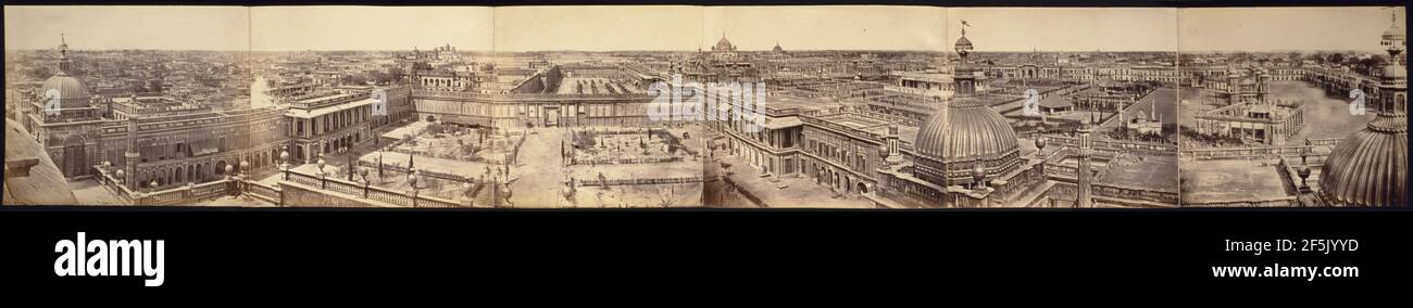 Panorama von Lucknow, aufgenommen vom Großen Imambara. Stockfoto