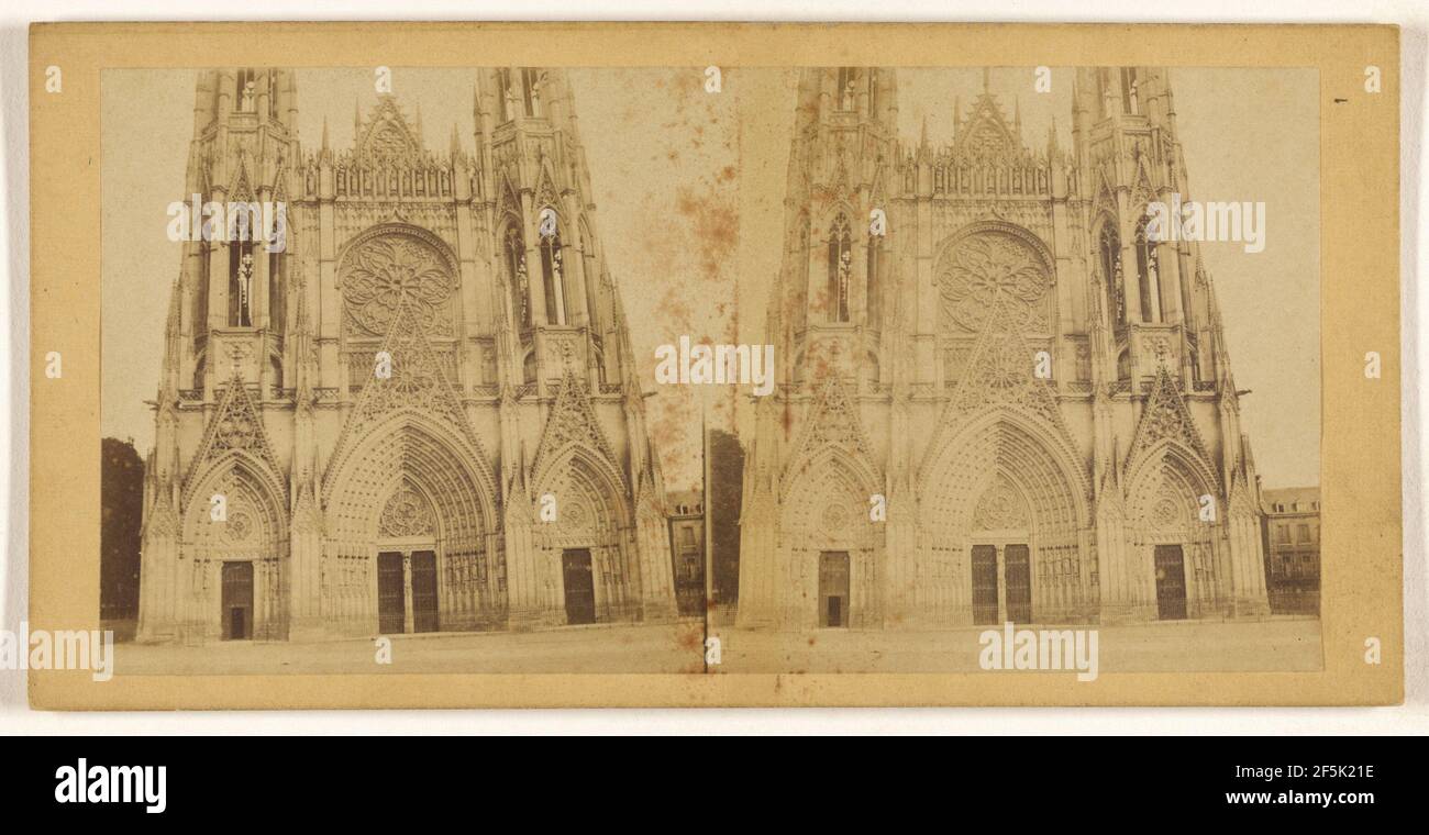 portail de l'eglise, St. Ouen, Rouen. Unbekannter Hersteller, Französisch Stockfoto