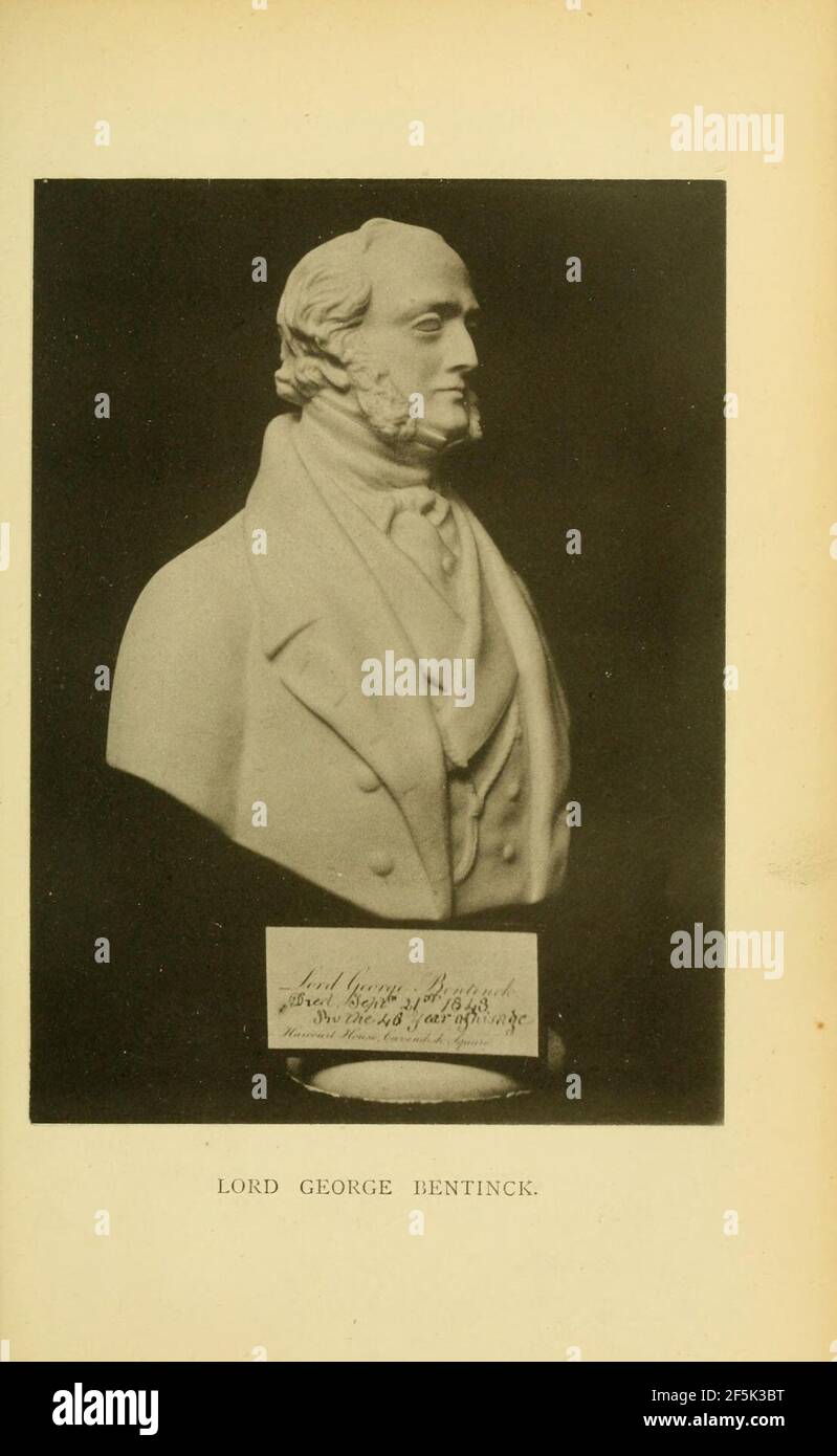 Rennleben von Lord George Cavendish Bentinck, M.P. und andere Erinnerungen Stockfoto