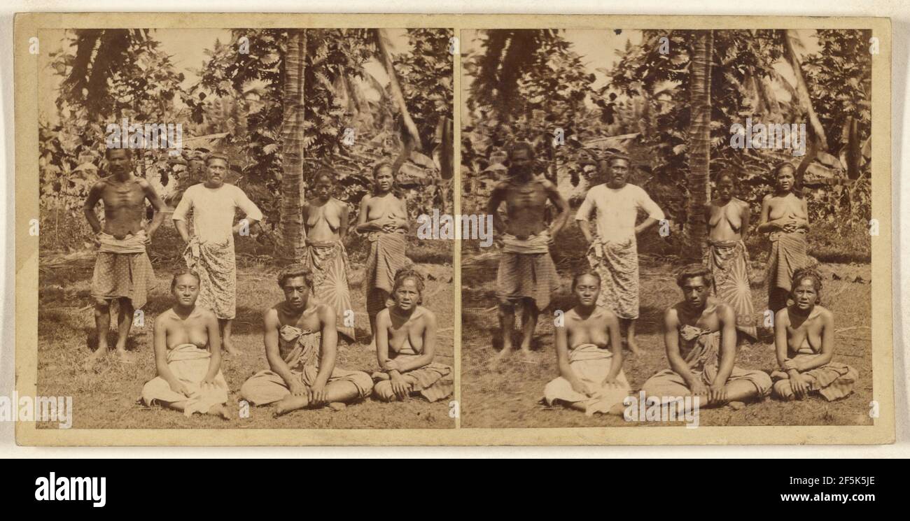 Dorf In Der Nähe Von Apia, Samoa.. Burton Brothers (Neuseeländer, gegründet 1866, aufgelöst 1914) Stockfoto