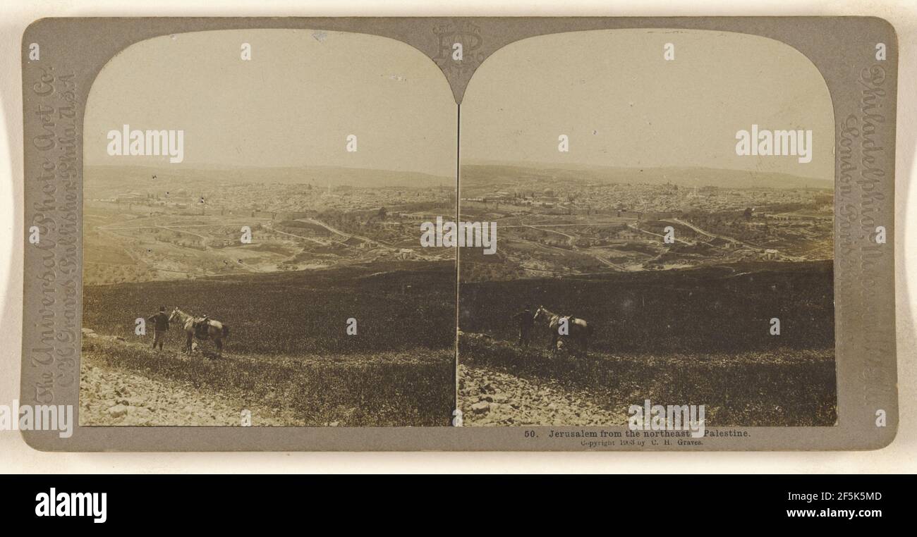 Jerusalem aus dem Nordosten.. Carleton H. Graves (amerikanisch, 1867 - 1943) Stockfoto