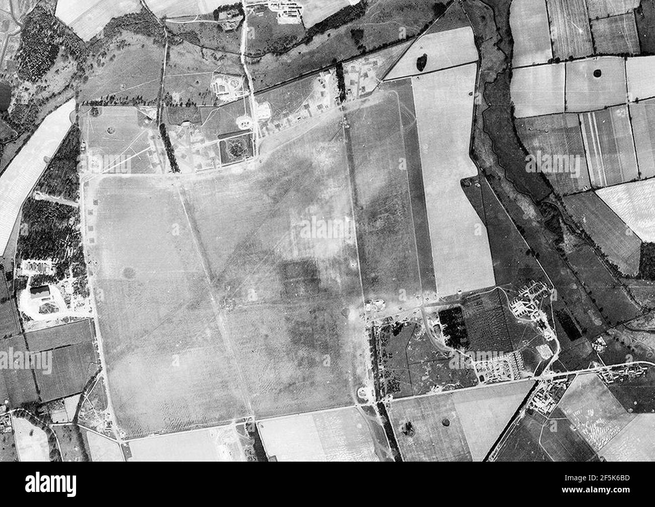 RAF Bodney – 18. April 1944 – Flugplatz. Stockfoto