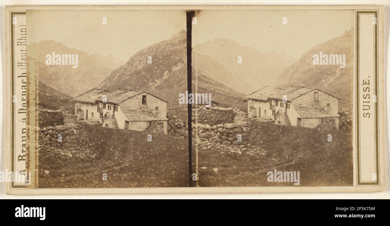 Tour du Mont-Blanc. Pavillon des Mottets... Adolphe Braun (Französisch, 1812 - 1877) Stockfoto