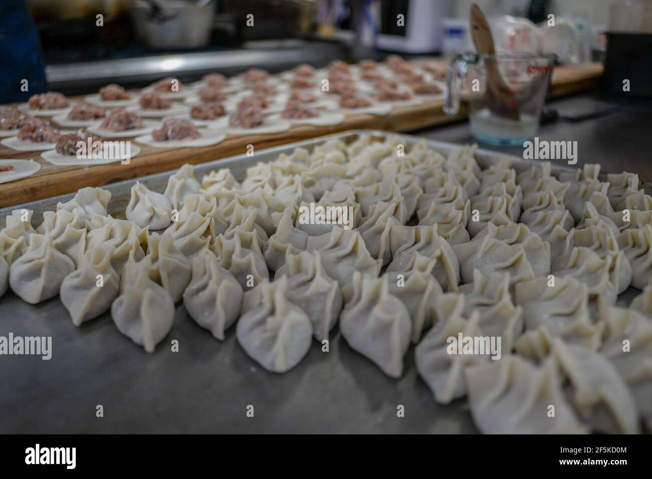 Handgemachte Knödel Stockfoto