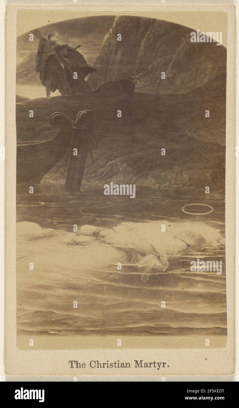 Der christliche Märtyrer. Ein Gemälde. Unbekannt Stockfoto