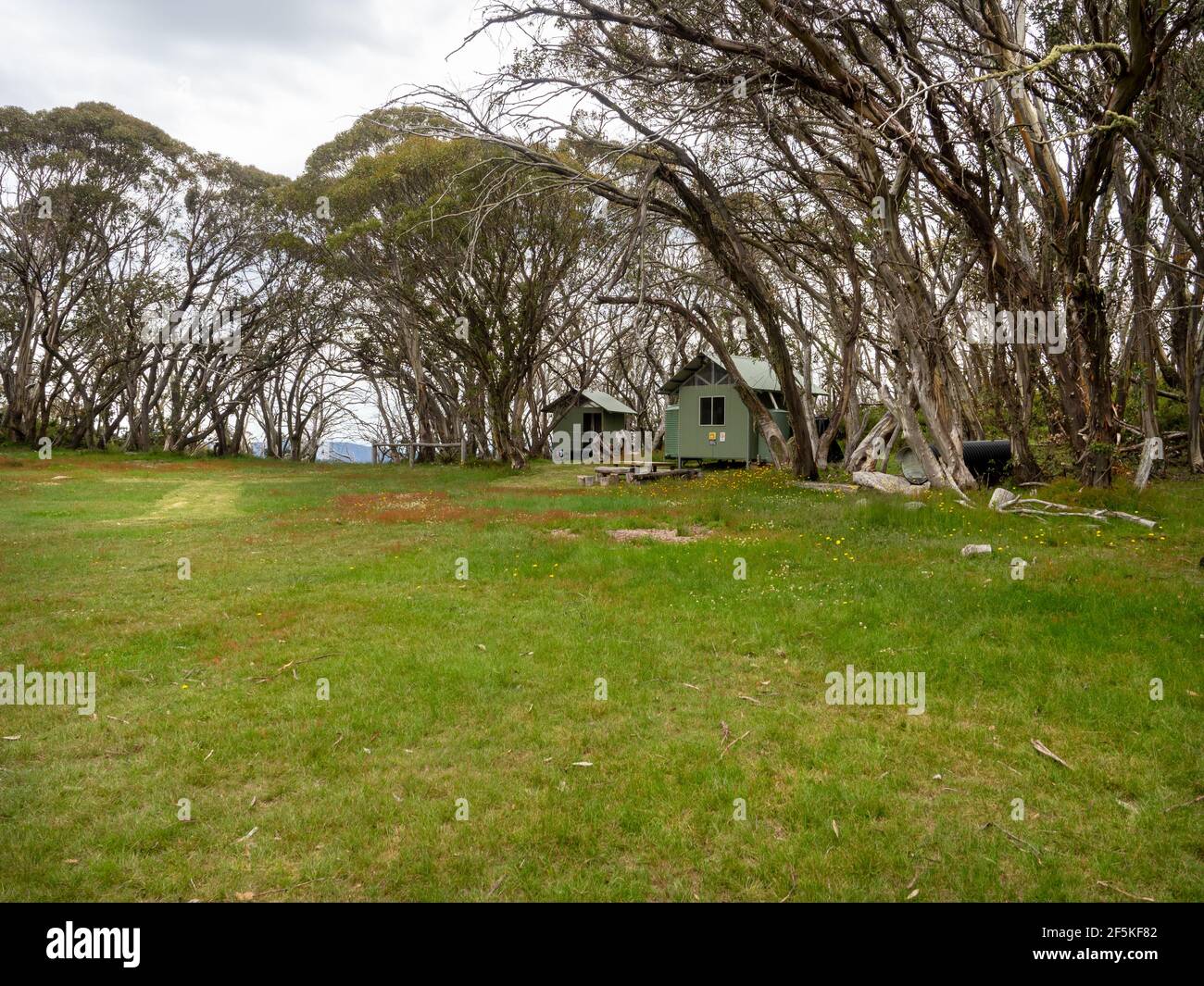 Cricket Pitch Shelter, Mount Stirling, Victoria, Australien Stockfoto