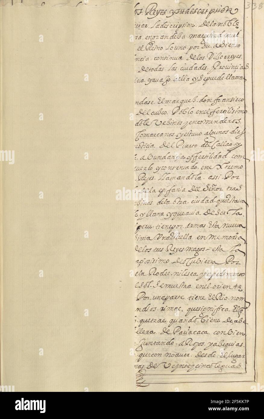 Leere Halbbogenseite. Unbekannt Stockfoto