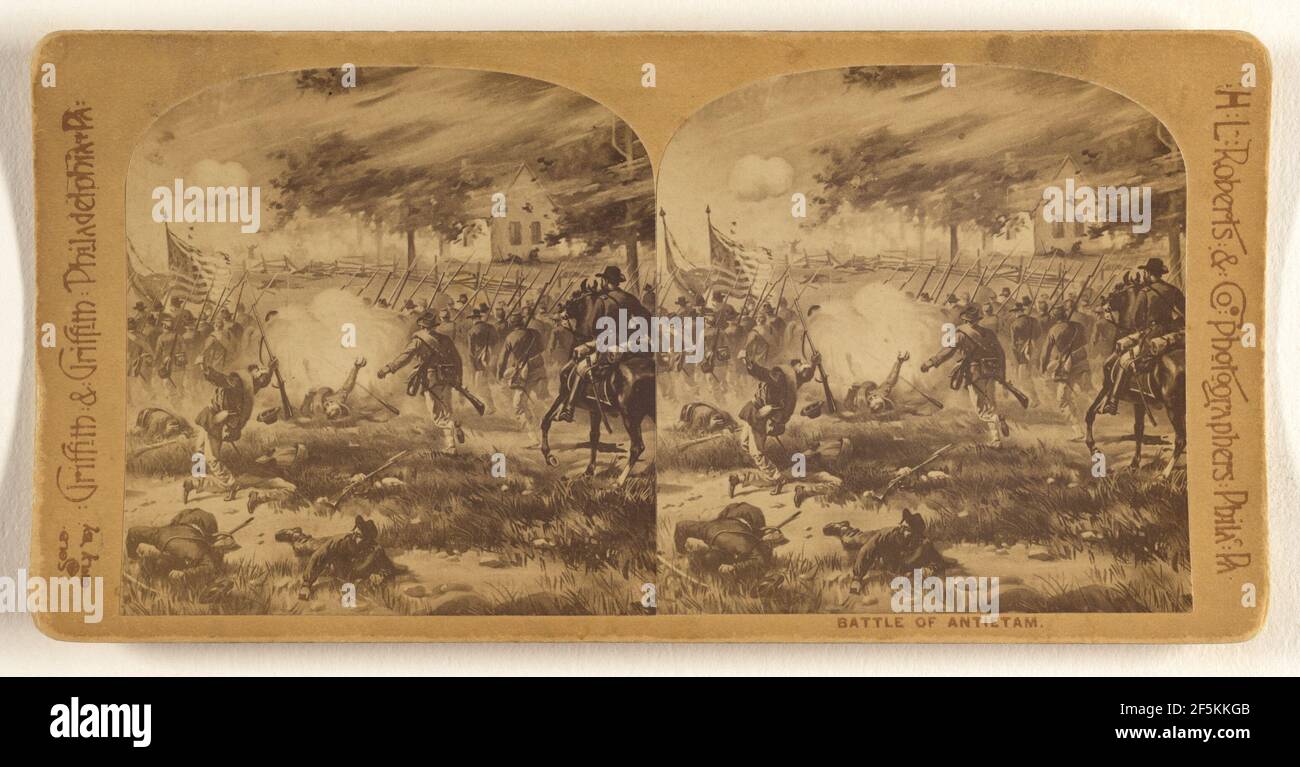 Schlacht von Antietam.. Roberts & Company Stockfoto