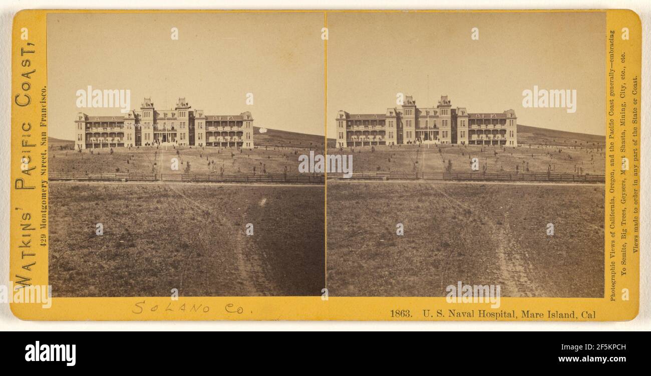 U.S. Naval Hospital, Mare Island, Cal.. Carleton Watkins (Amerikanisch, 1829 - 1916) Stockfoto