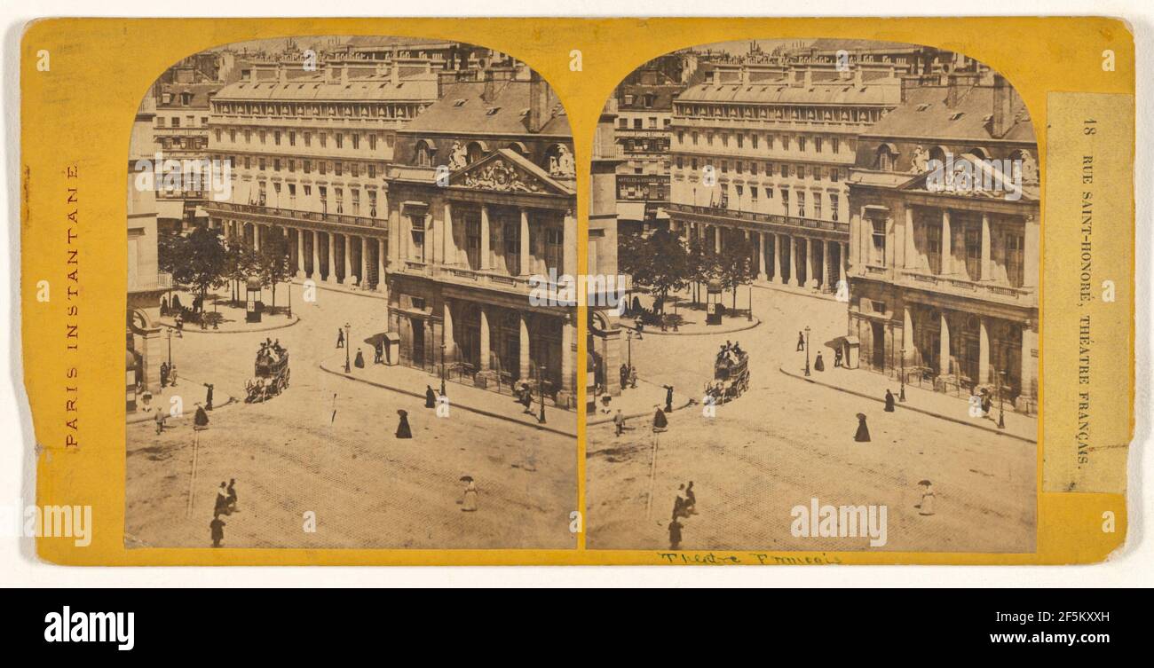 Rue Saint-Honore, Theater Francais.. Unbekannter Hersteller, Französisch Stockfoto