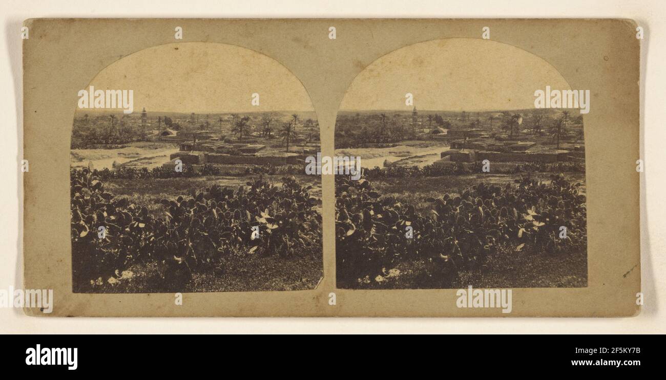 Gaza. Die Moderne Stadt... Francis Frith (Englisch, 1822 - 1898) Stockfoto