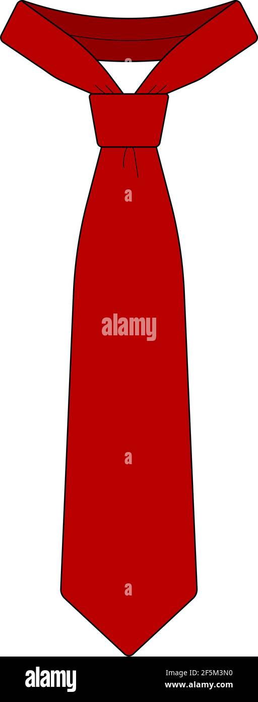 Herren Krawatte Vorlage Vektor Illustration Stock Vektorgrafik Alamy