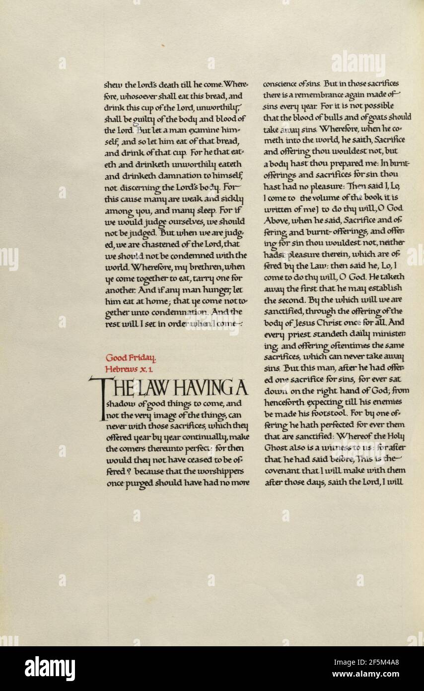 Dekorierte Textseite. Madelyn Walker (Englisch, aktiv 1930s) Stockfoto