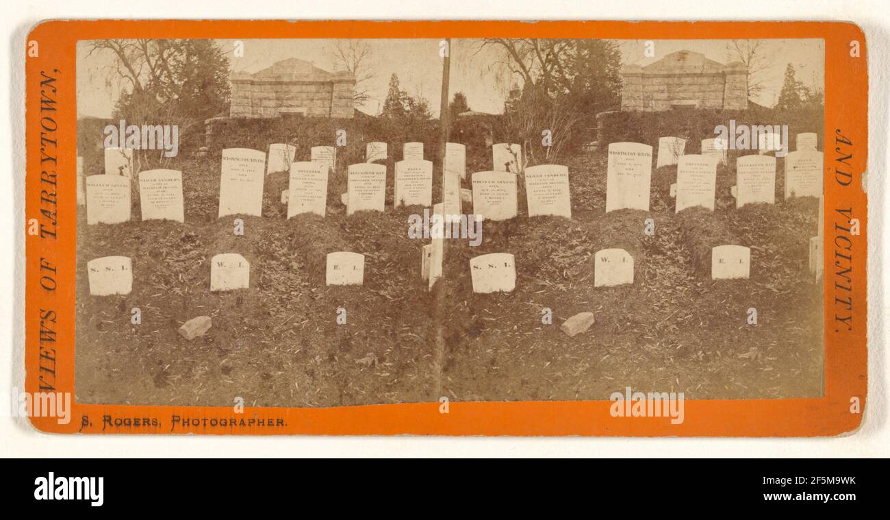 Friedhof, Tarrytown, New York. Samuel Rogers (Amerikaner, aktiv, Terrytown, New York 1870s) Stockfoto