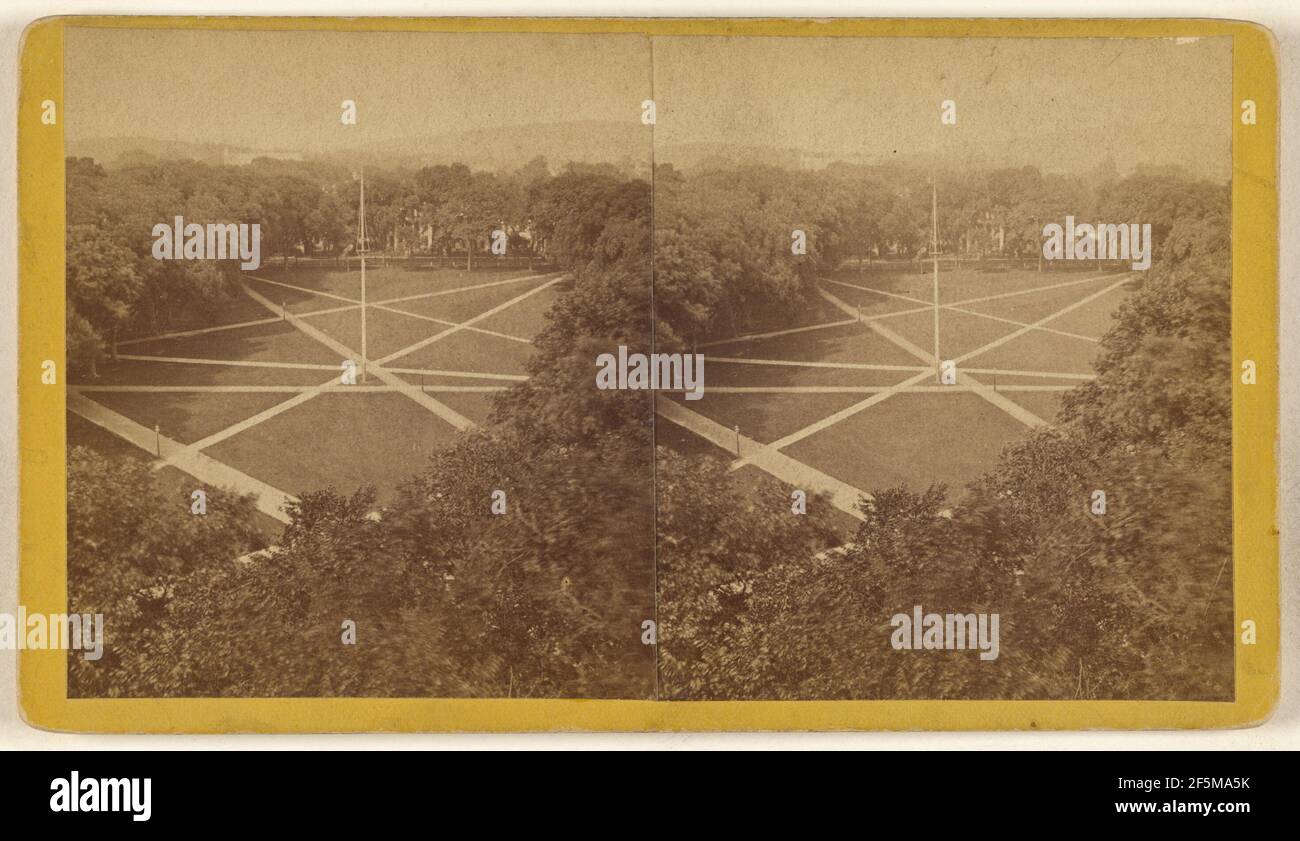 Blick vom Insurance B'Ding, N. New Haven, Conn. Joseph K. Bundy (amerikanisch, 1811 - 1896) Stockfoto