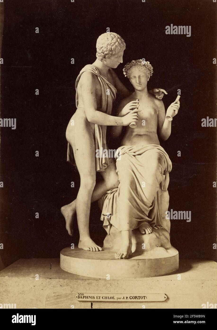 Daphnis und Chloé von Cortot. Tommaso Cuccioni (Italienisch, 1790 - 1864) Stockfoto