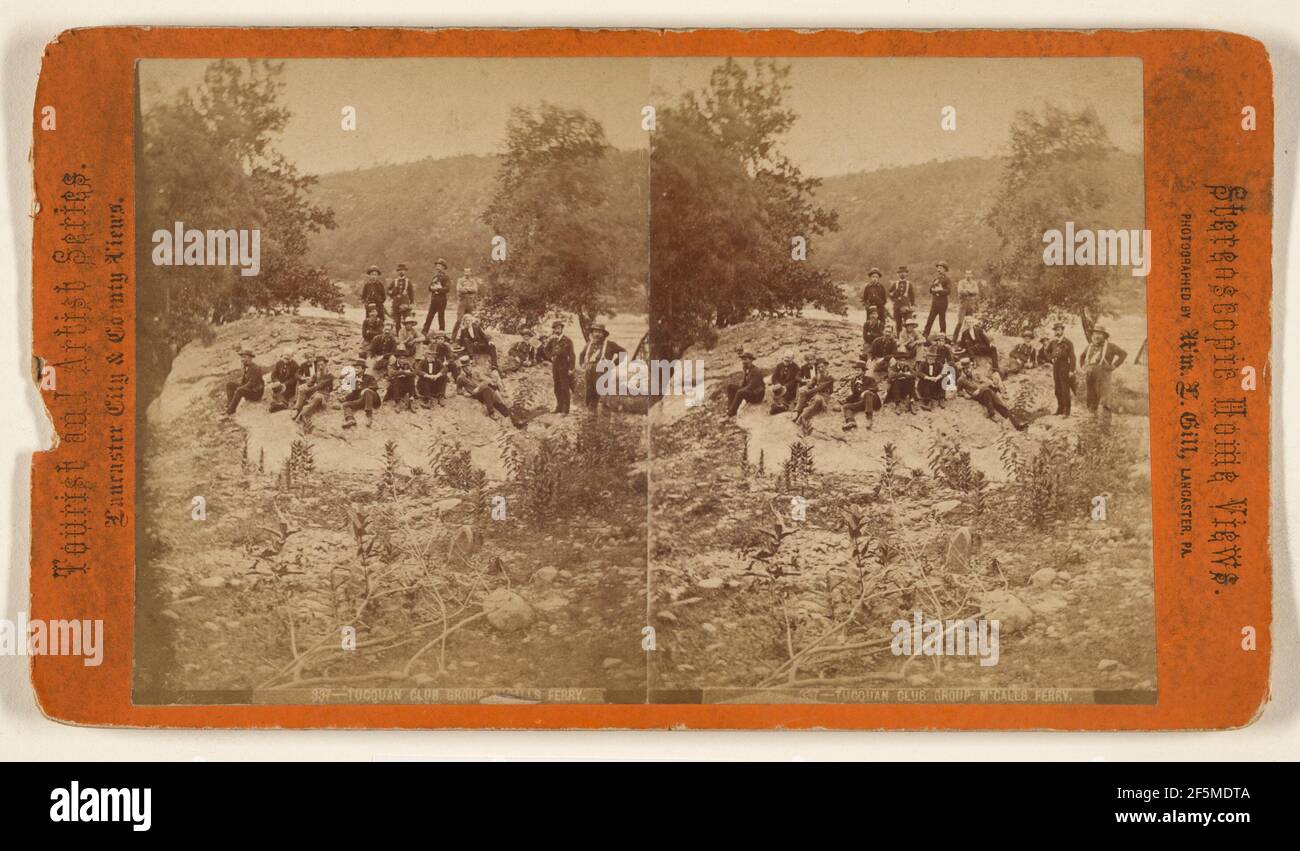 Tucquan Club: M'Calls Ferry. Lancaster, Pennsylvania. William L. Gill (amerikanisch, 1827 - 1893) Stockfoto