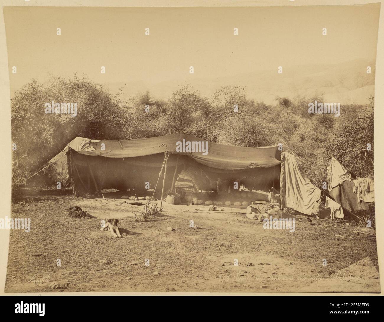 Tente de Bédouins Nomades, Palästina. Félix Bonfils (Französisch, 1831 - 1885) Stockfoto