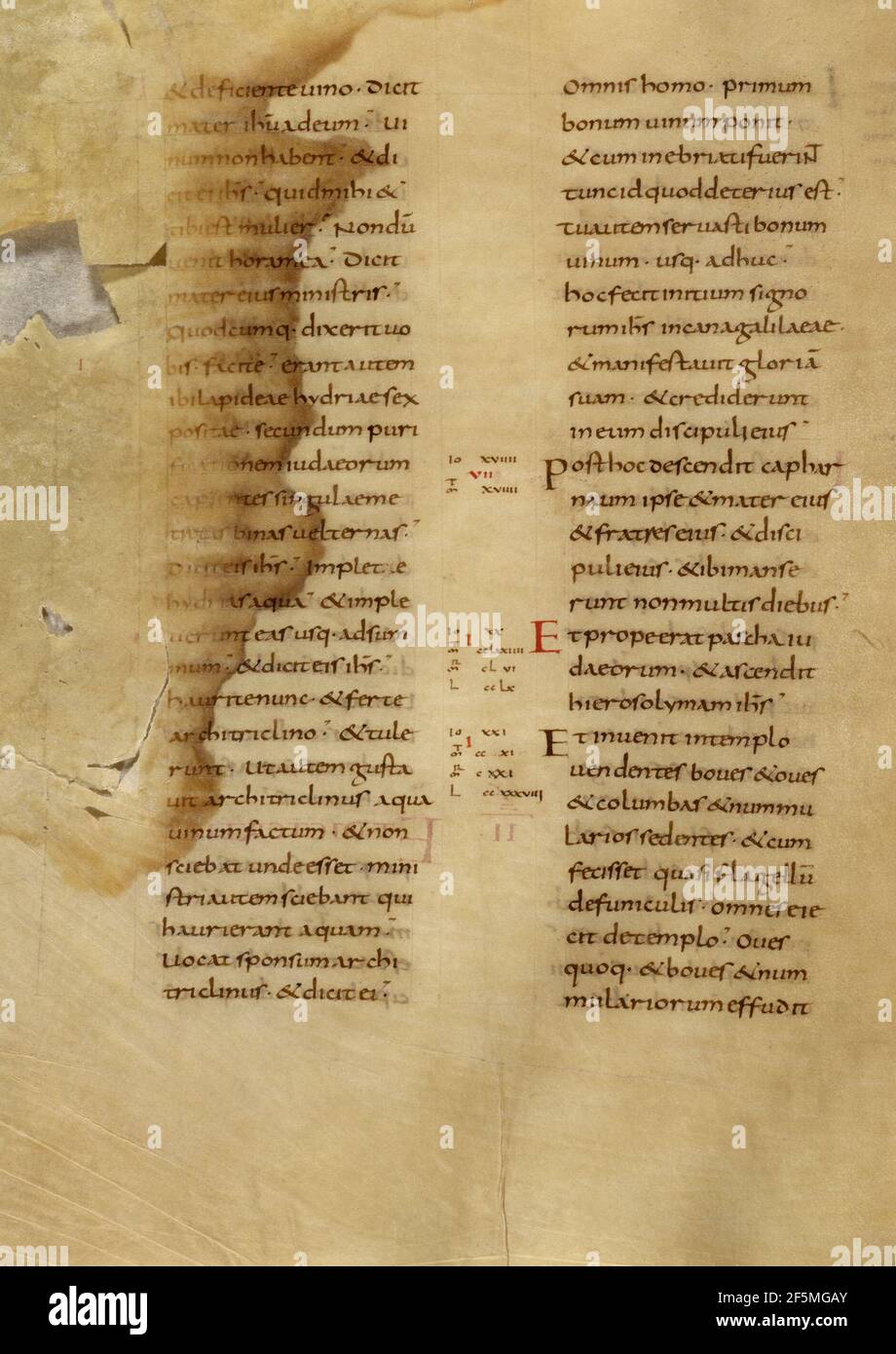 Textseite. Unbekannt Stockfoto