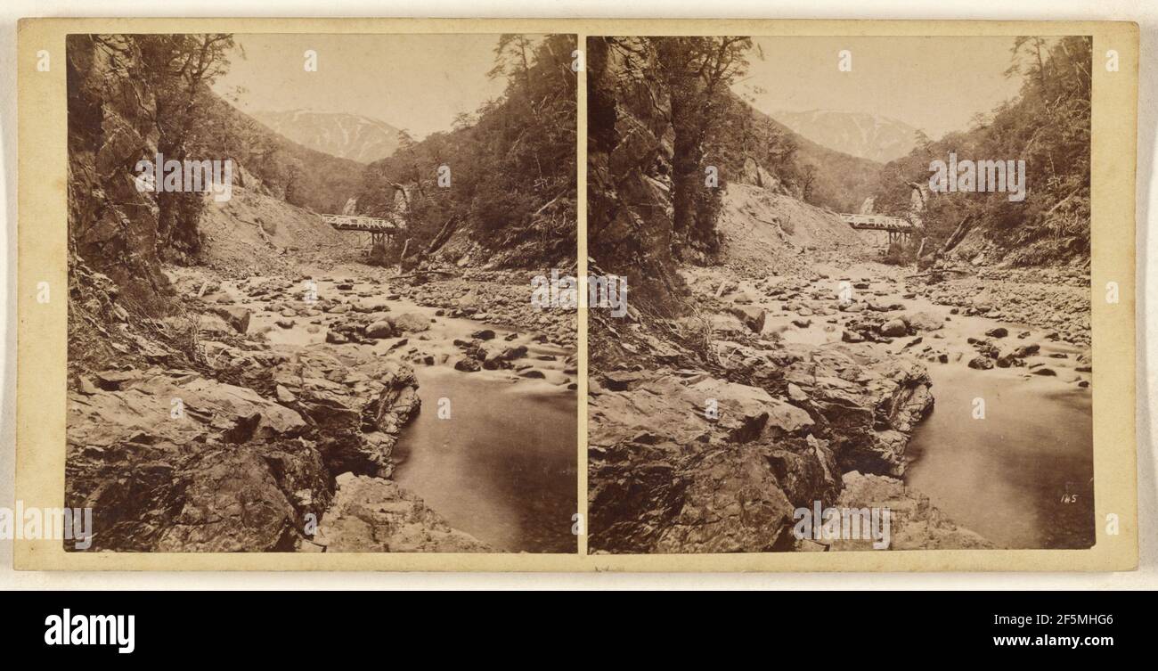 West Coast Road... Burton Brothers (Neuseeländer, gegründet 1866, aufgelöst 1914) Stockfoto