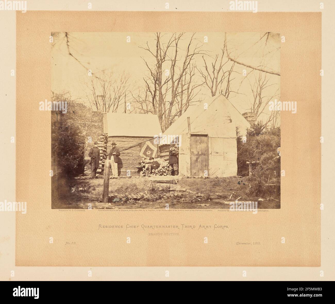 Residence Chief Quartermaster Third Army Corps, Brandy Station. Stockfoto