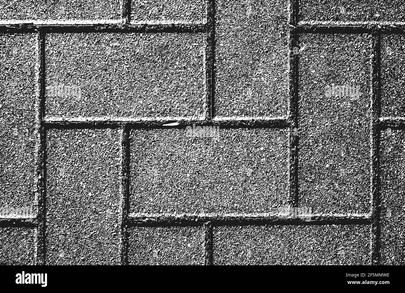 Verzweifelte Overlay-Textur von Bodenfliesen. Grunge Hintergrund. Abstrakte Halbton-Vektor-Illustration. Stock Vektor