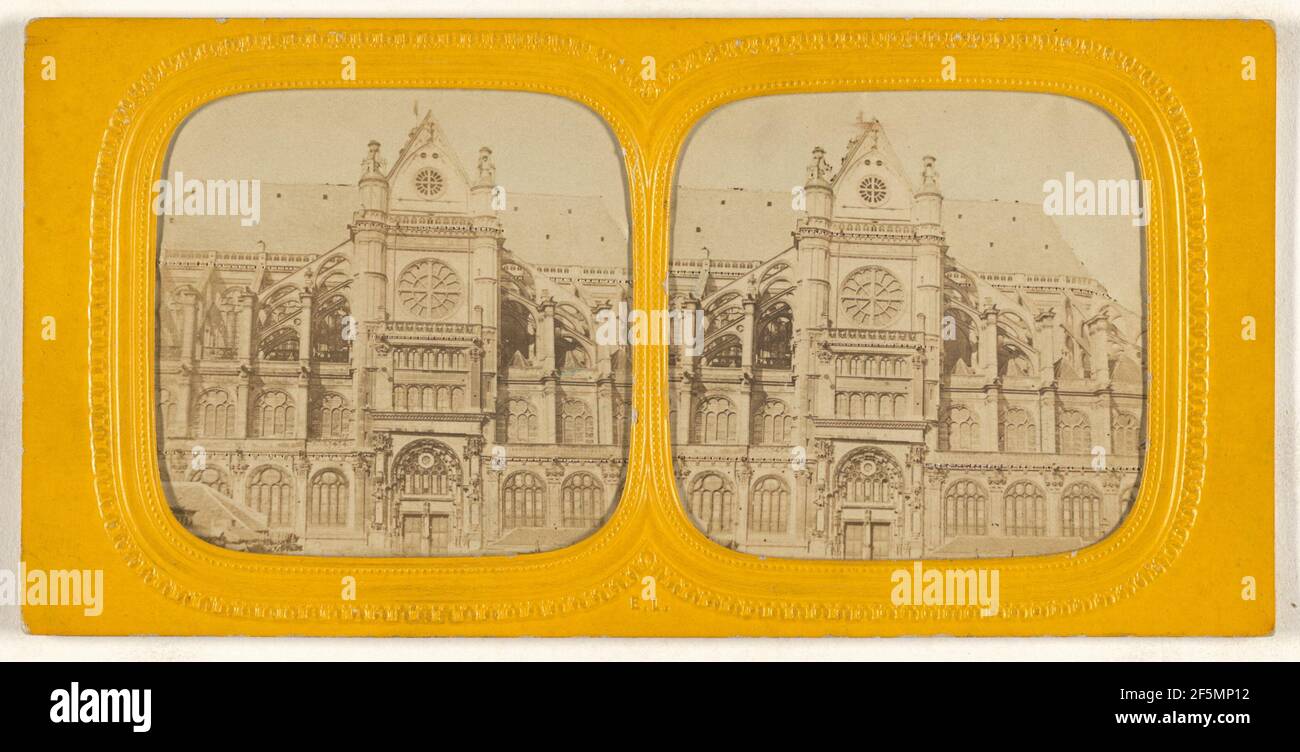 Egl. St. Eustache. E. Lamy (Französisch, aktiv 1860s - 1870s) Stockfoto