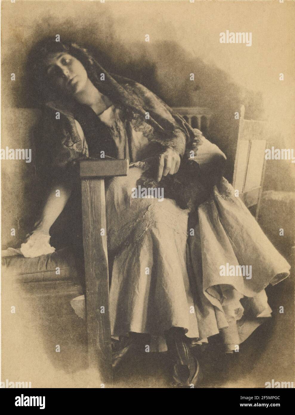 Frau im Stuhl. Joseph Turner Keiley (Amerikanisch, 1869 - 1914) Stockfoto