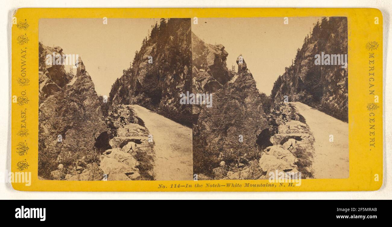 In der Notch - White Mountains, N.H.. Nathan W. Pease (amerikanisch, 1836 - 1918) Stockfoto