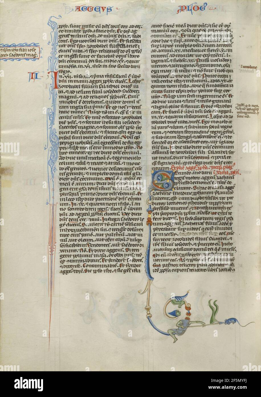 Dekoriert Initial S. Unbekannt Stockfoto