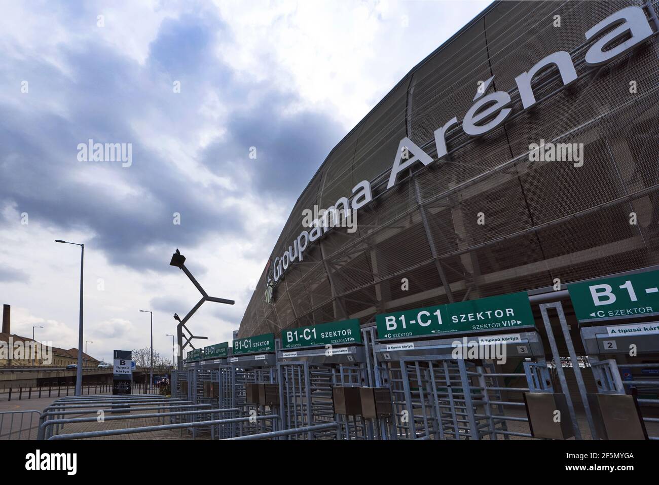 Groupama Arena - der offizielle Spielplatz des FC Ferencvaros Stockfoto