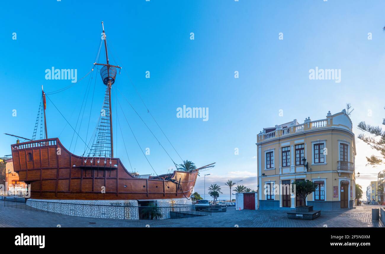 Marinemuseum Barco de la Virgen in Santa Cruz de la Palma, Kanarische Inseln, Spanien . Stockfoto