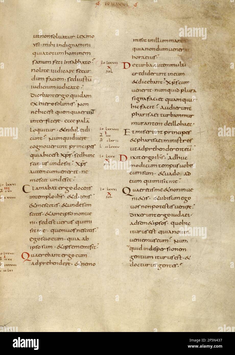 Textseite. Unbekannt Stockfoto