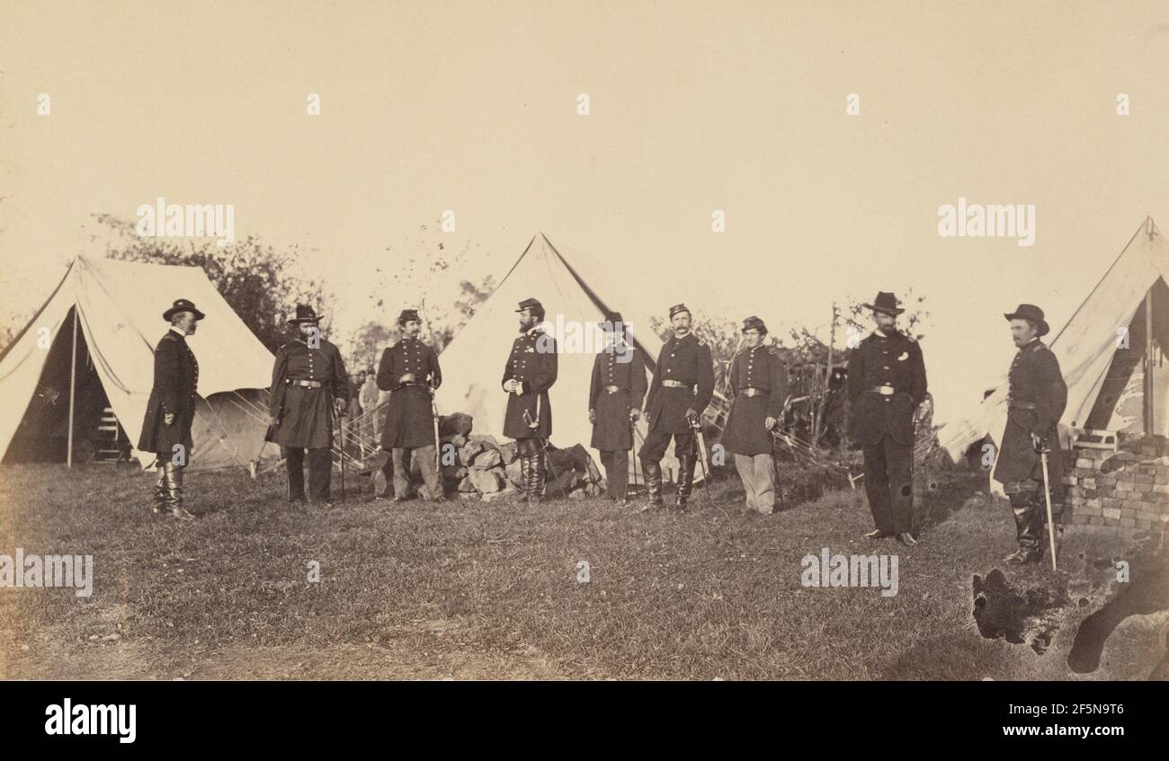 Nr. 126. Hauptsitz von General Webb. In Der Nähe Von Culpepper, Va., März 1864. A. J. Russell (Amerikanisch, 1830 - 1902) Stockfoto