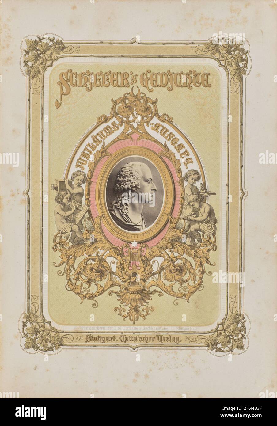 Titelbild; nach einem Basrelief. Josef Albert (Deutsch, 1825 - 1886) Stockfoto