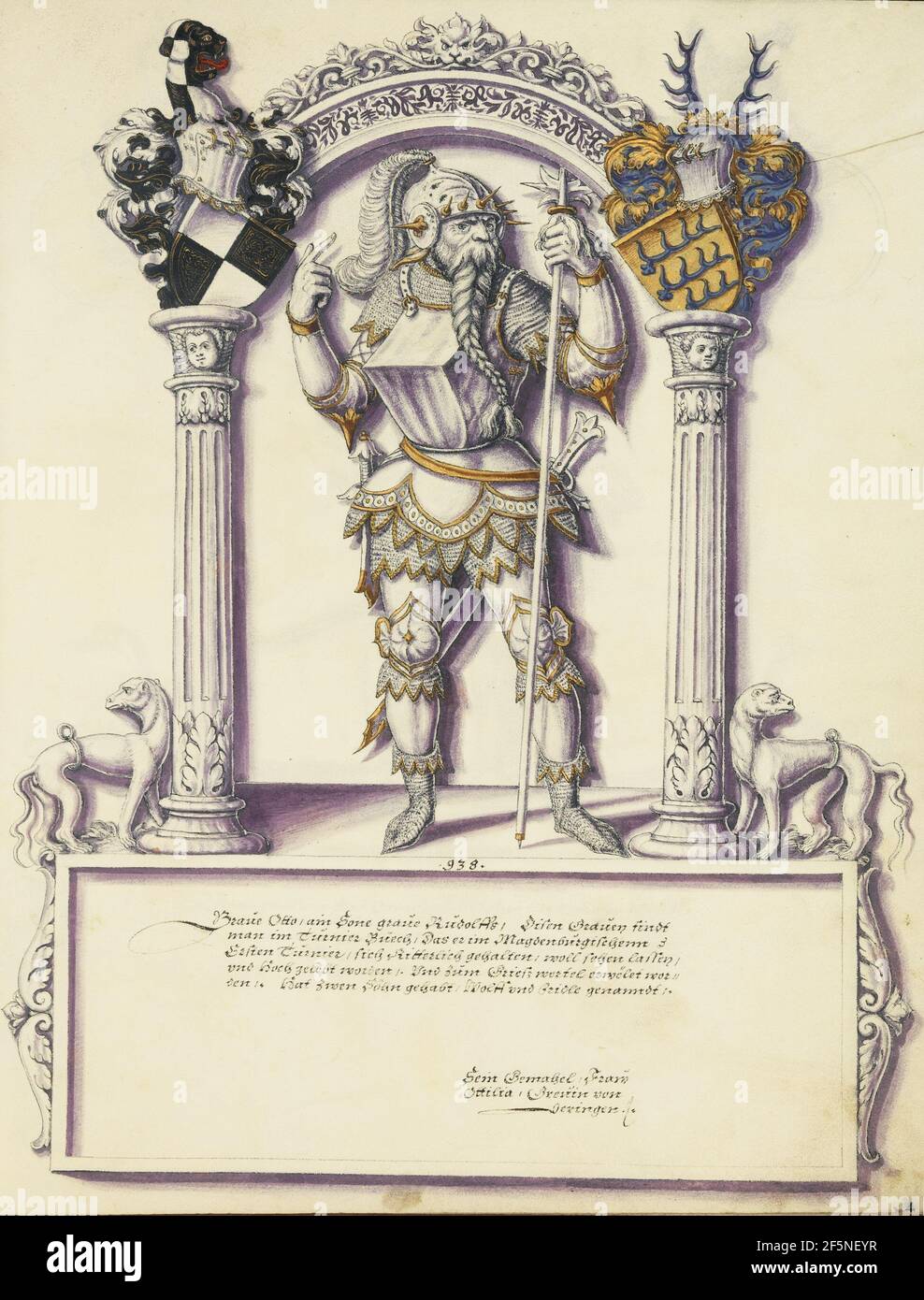 Otto Hohenzollern. Jörg Ziegler (Deutsch, Anfang 16th Jahrhundert - 1574/1577) Stockfoto