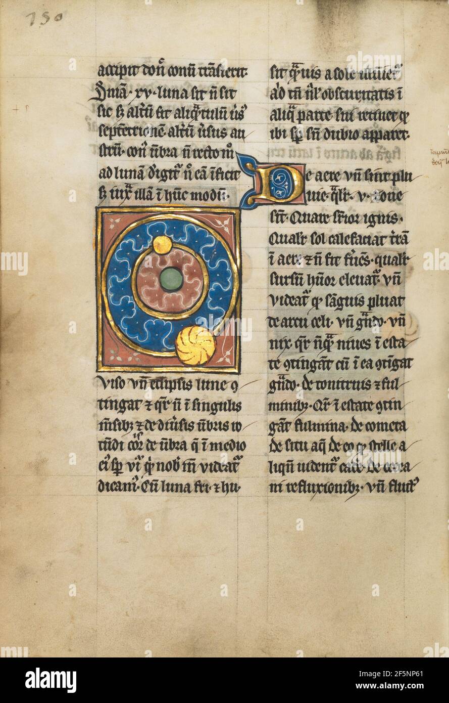 Diagramm zeigt die Umlaufbahnen der Sonne und des Mondes. Unbekannt Stockfoto